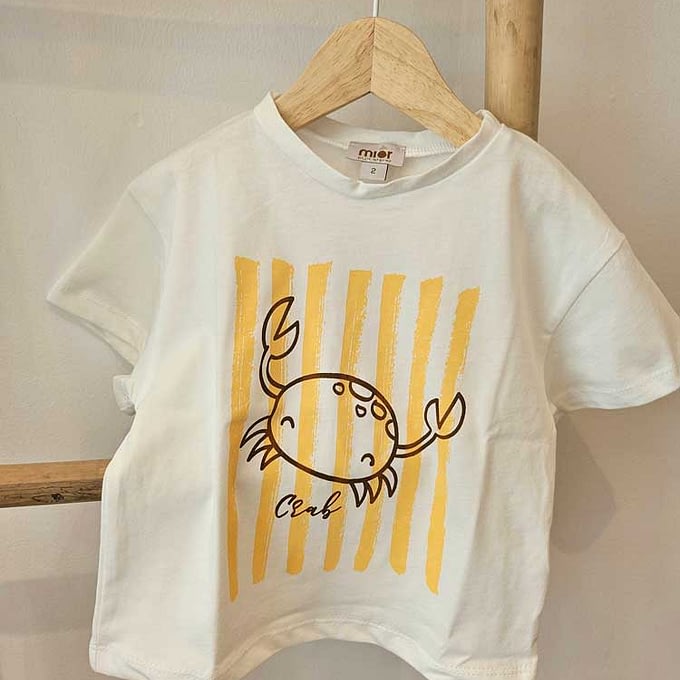 T-SHIRT ORGANIC COTTON 'CRAB'