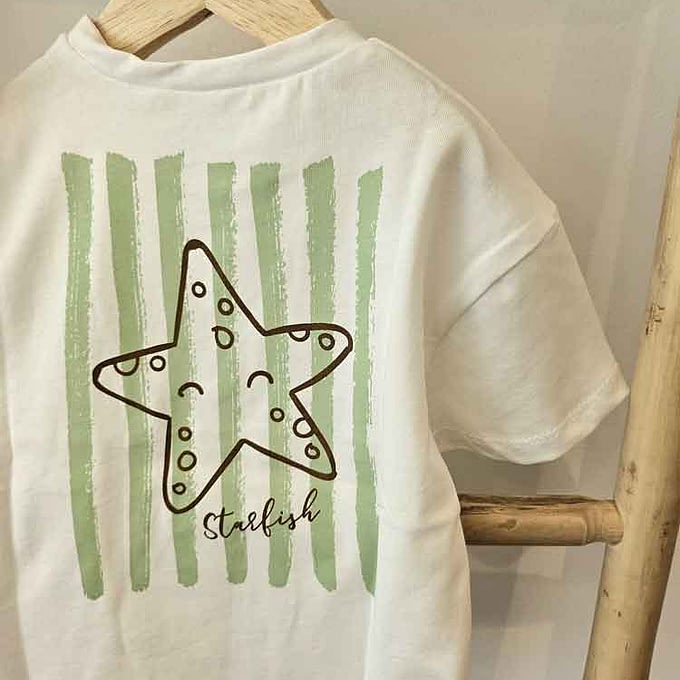 T-SHIRT ORGANIC COTTON 'STARFISH'