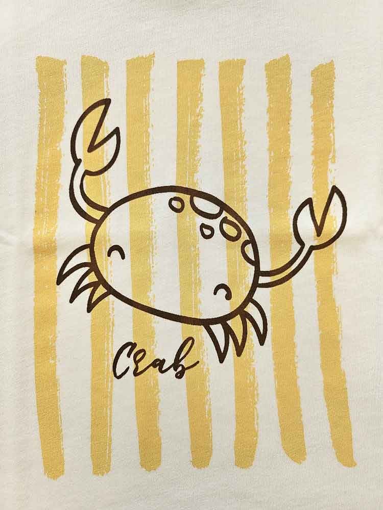 T-SHIRT ORGANIC COTTON 'CRAB' - Image 2