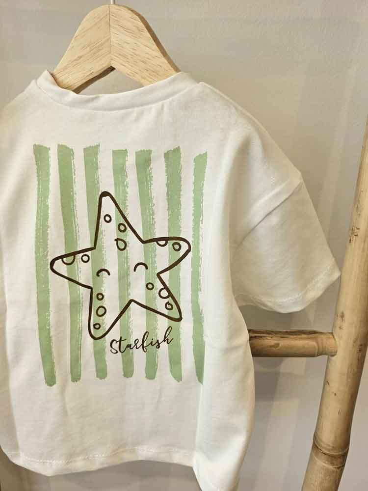 T-SHIRT ORGANIC COTTON 'STARFISH'