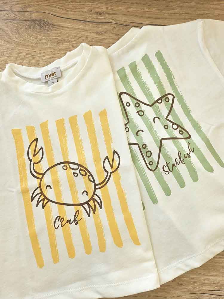 T-SHIRT ORGANIC COTTON 'CRAB' - Image 3